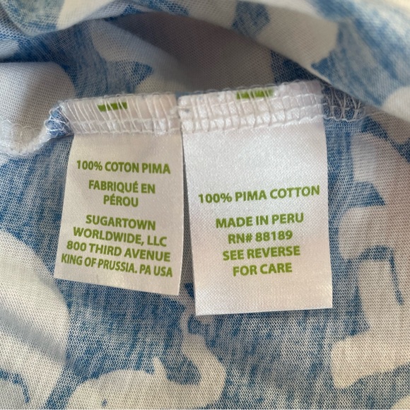 Loved, Lilly Pulitzer Blue & White Elephant Print Strapless Mini Dress Size XXS - Picture 3 of 8